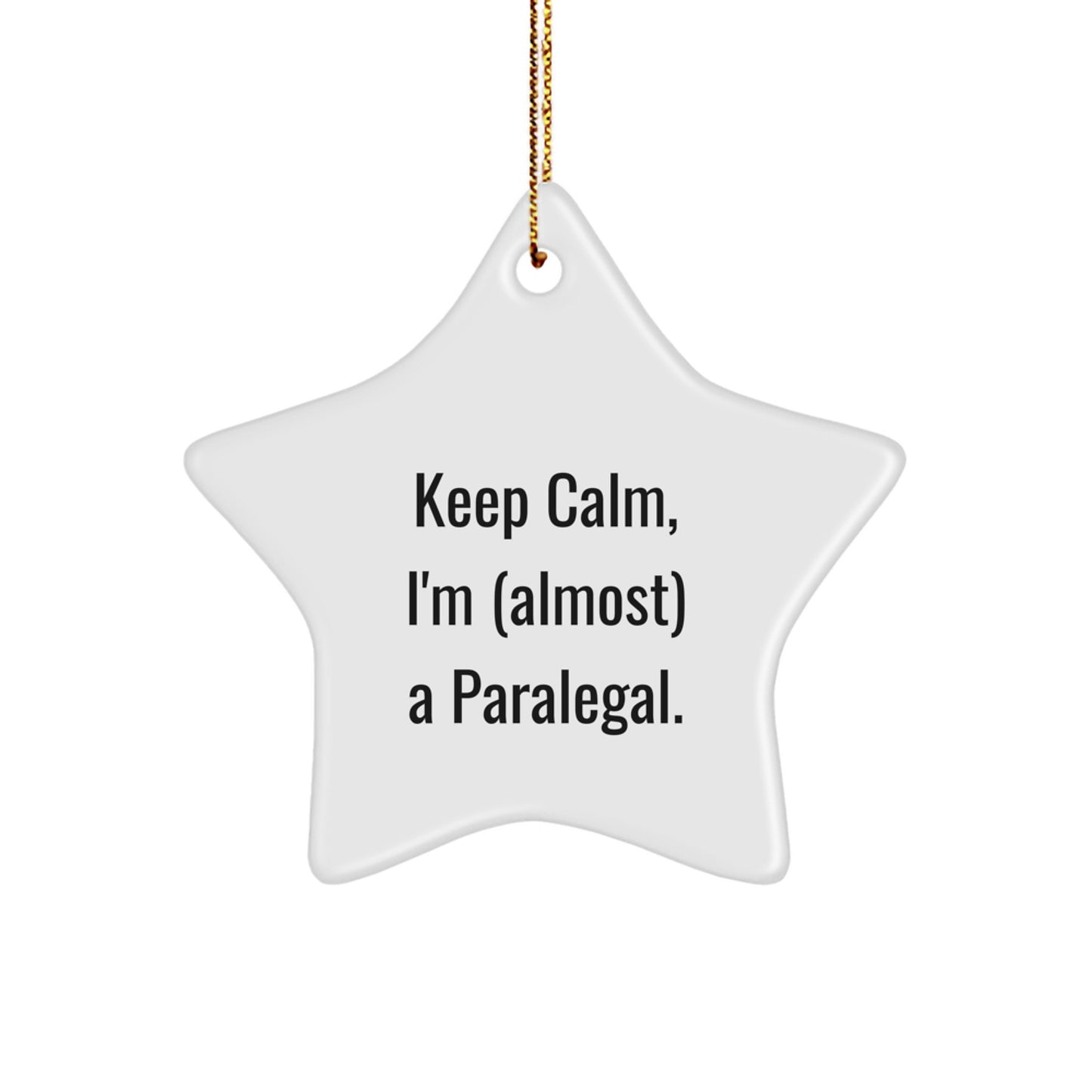 Funny Paralegal Star Ornament Gifts from Friends for Christmas Decorations - Image 1