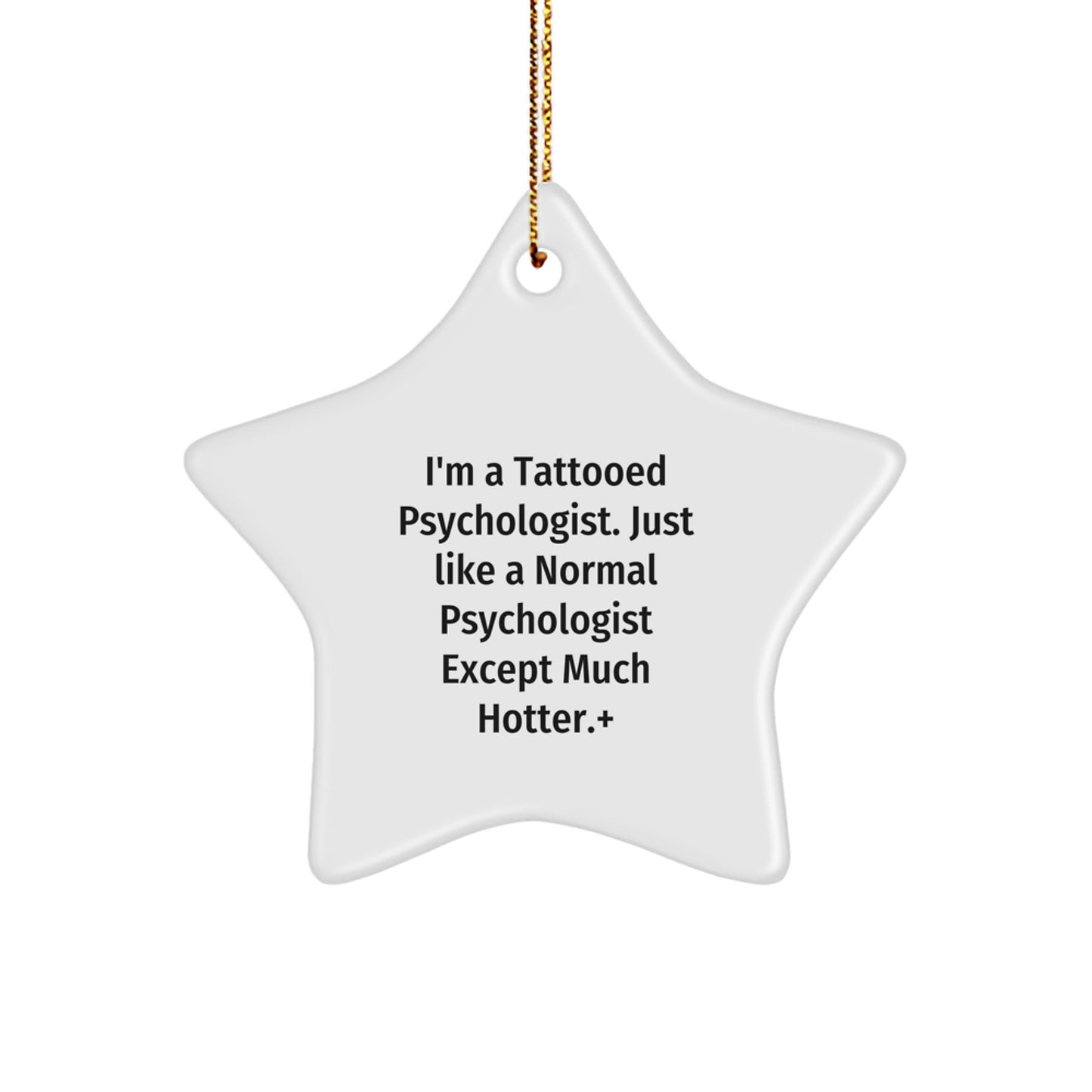 Gifts from Men to Funny Psychologist Star Ornament for Christmas Unique Gifts - Image 1