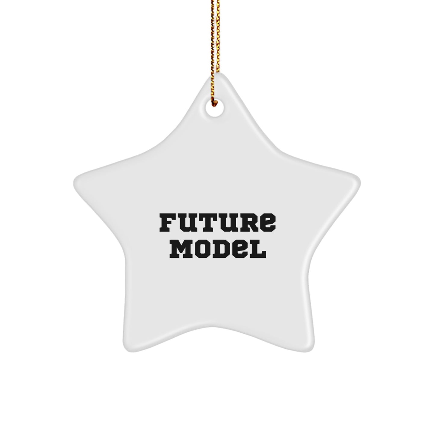 Funny Model Gift, Christmas Unique Star Ornament, Gifts for Model Enthusiasts from Friends, Model Star Decoration - Image 1