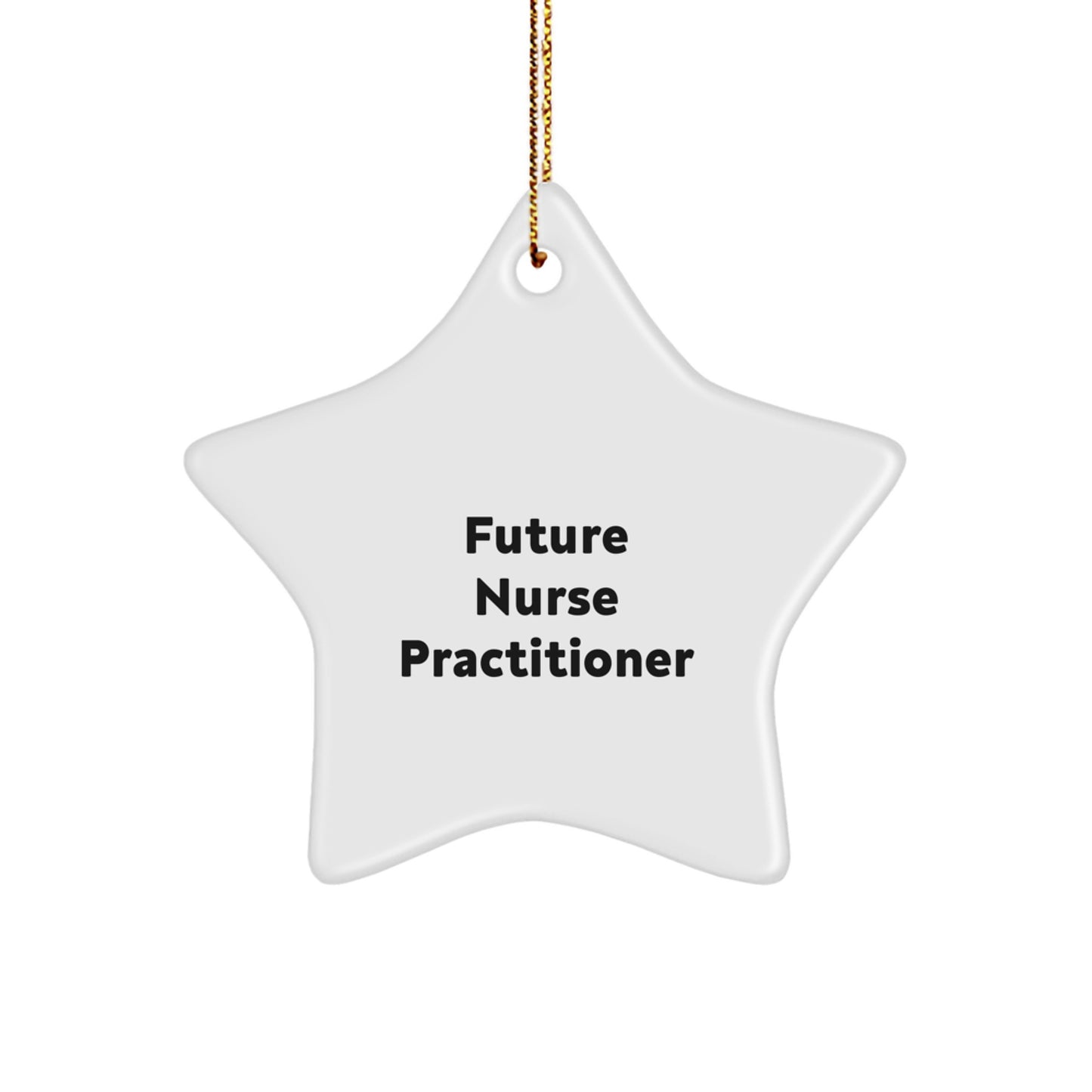 Unique Star Ornament Gifts for Future Nurse Practitioner Quotes from Friends and Family, Funny Nurse Practitioner Christmas Decorations - Image 1