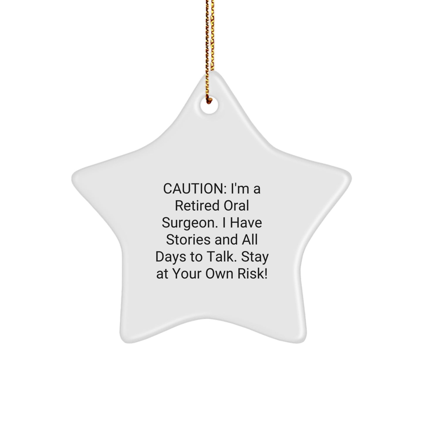 Oral Surgeon Christmas Star Ornament Funny Gift from Family for Friends Men Women Coworkers Family - Image 1