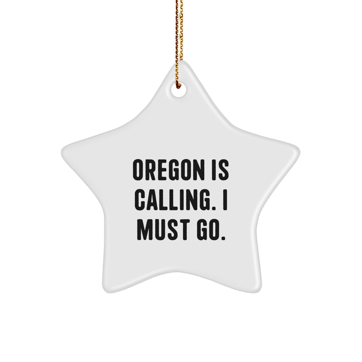 Oregon Star Ornament Gifts from Friends for Christmas Unique - Image 1