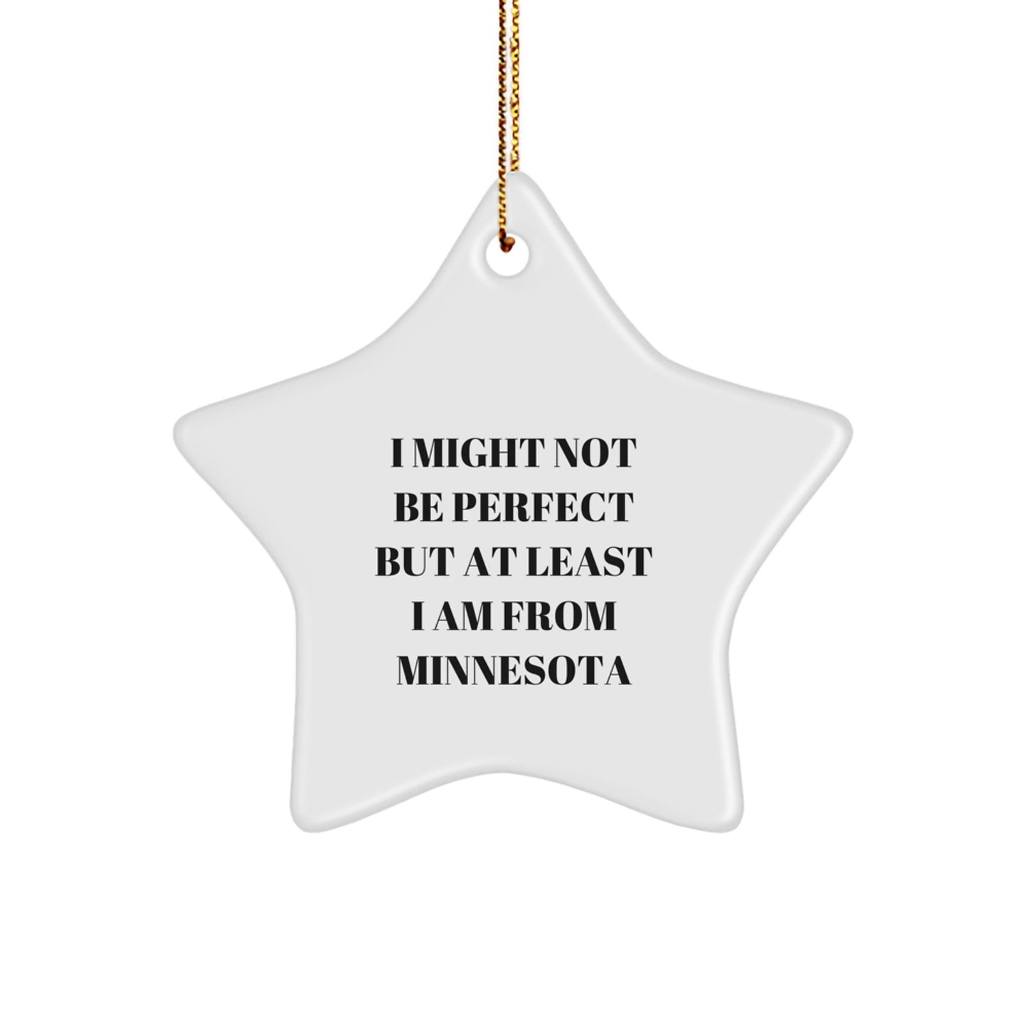 Funny Minnesota Star Ornament Gifts from Friends and Family for Minnesota Women, Guys, Men, and Coworkers - Image 1
