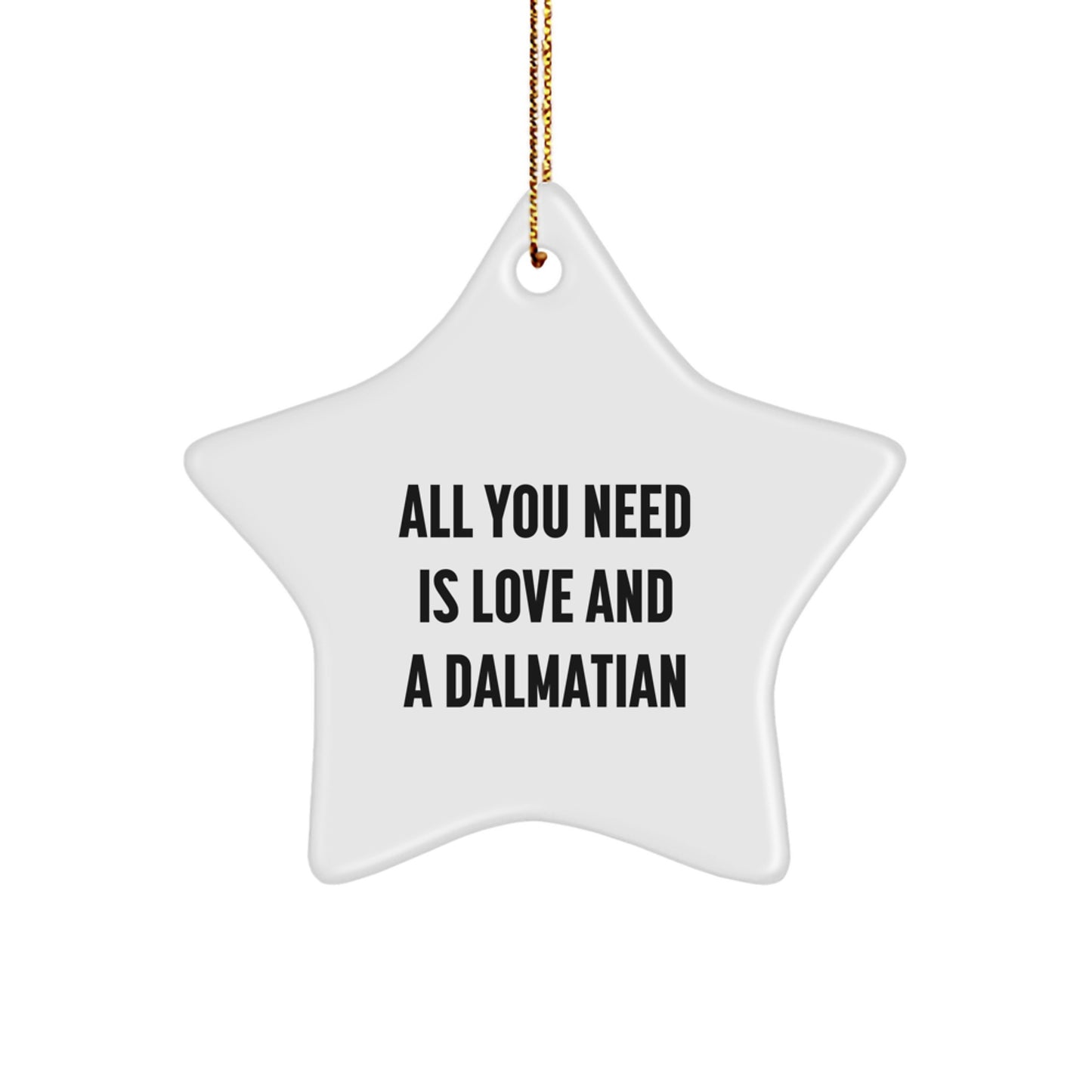 Funny Dalmatian Dog Star Ornament Gifts from Friends for Christmas Unique Dalmatian Lovers - Image 1
