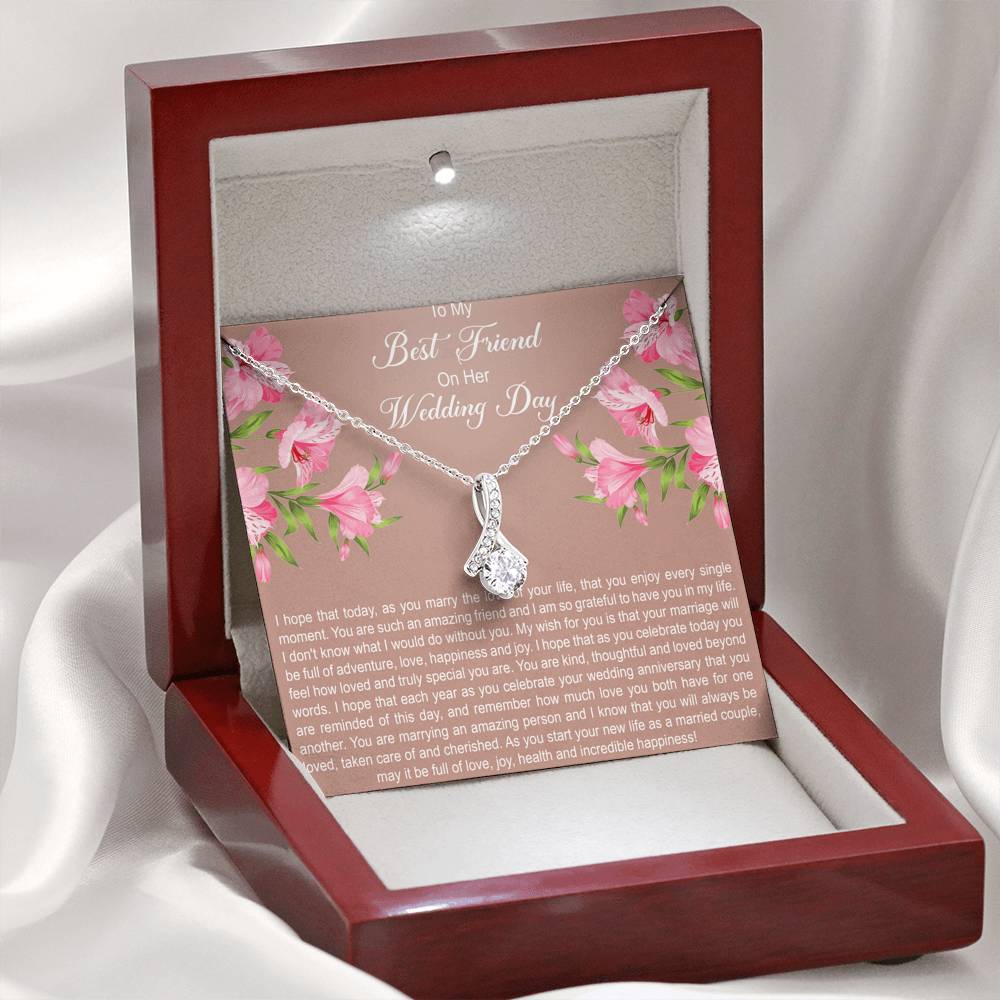 Bride Gifts, I Hope You Enjoy Every Single Moment, Alluring Beauty Necklace For Women, Wedding Day Thank You Ideas From Best Friend