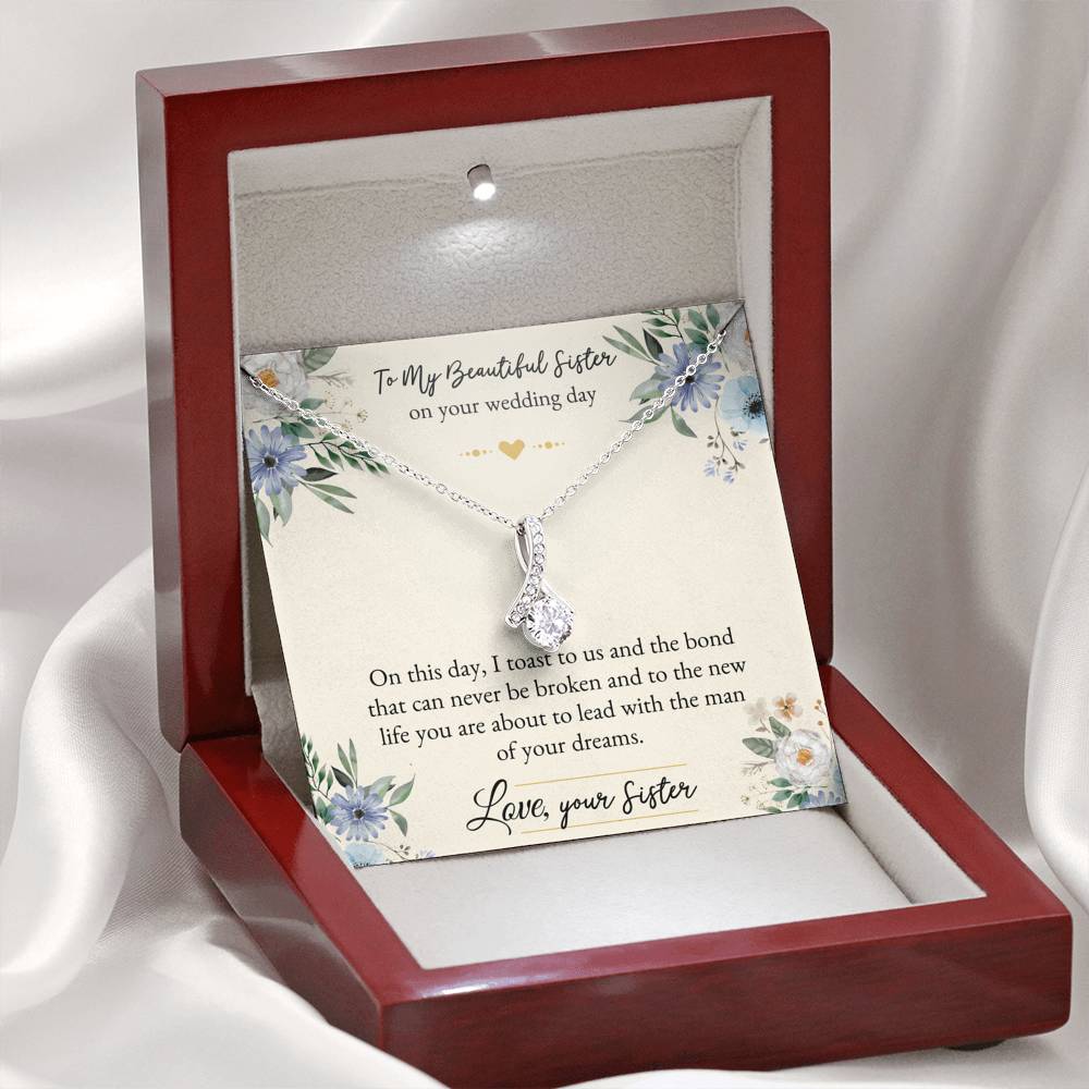 Bride Gifts, On This Day, Alluring Beauty Necklace For Women, Wedding Day Thank You Ideas From Sister