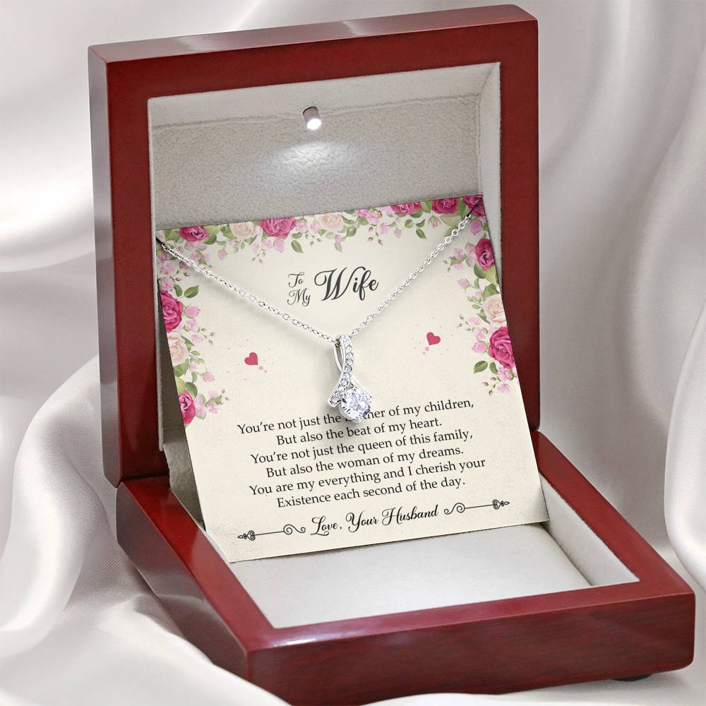 To My Wife, You Are My Everything, Alluring Beauty Necklace For Women, Anniversary Birthday Gifts From Husband