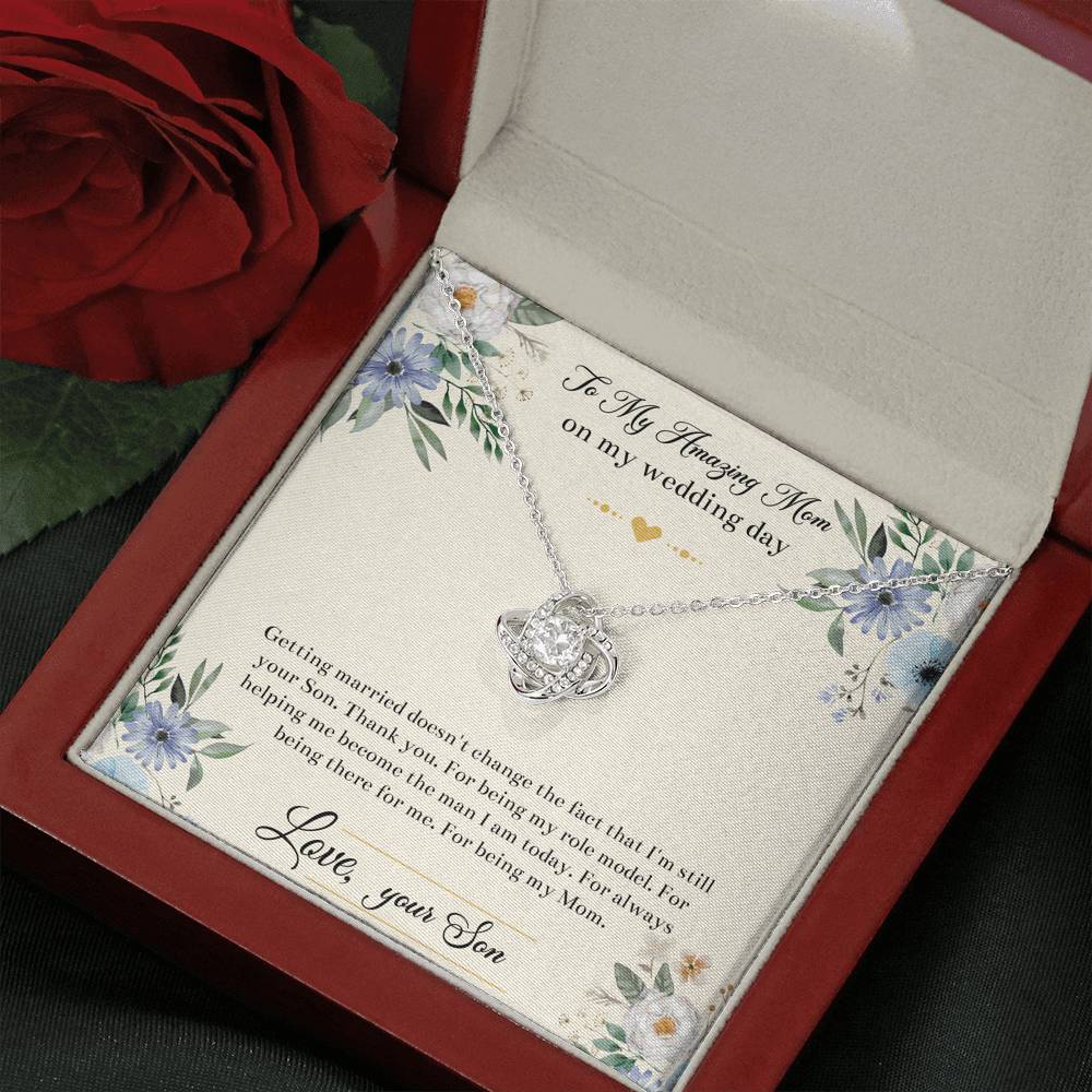 Mom Of The Groom Gifts, I'm Still Your Son, Love Knot Necklace For Women, Wedding Day Thank You Ideas From Groom