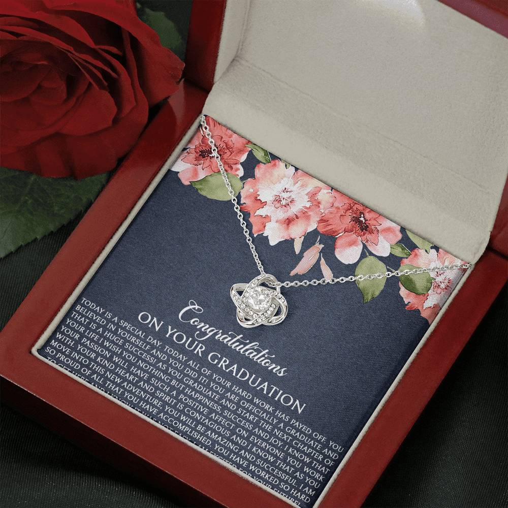 Graduation Gifts, Special Day, Love Knot Necklace For Women, College Preschool High School Graduation Present