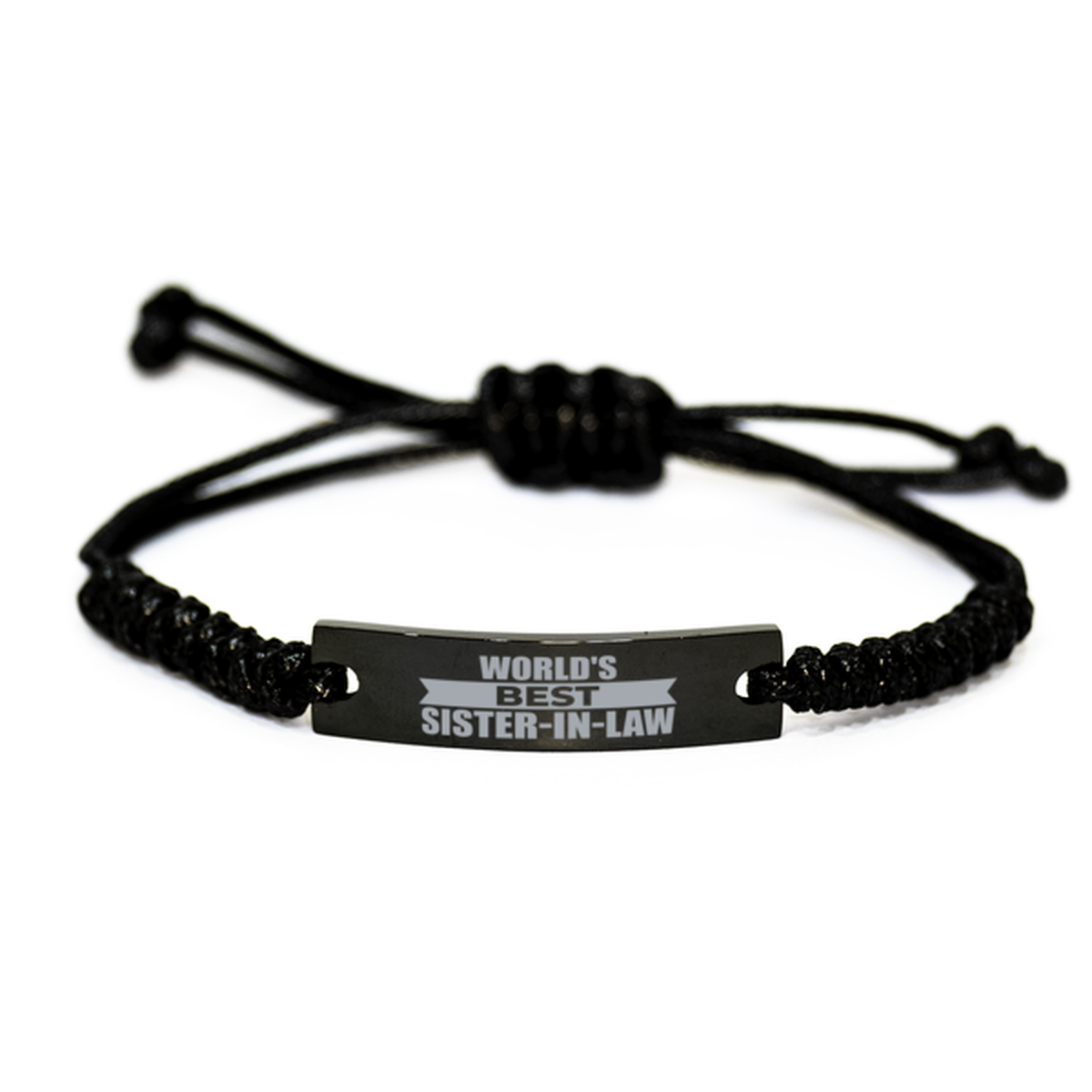 World's Best Sister-in-law Gifts, Funny Engraved Rope Bracelet For Sister-in-law, Birthday Family Gifts For Women