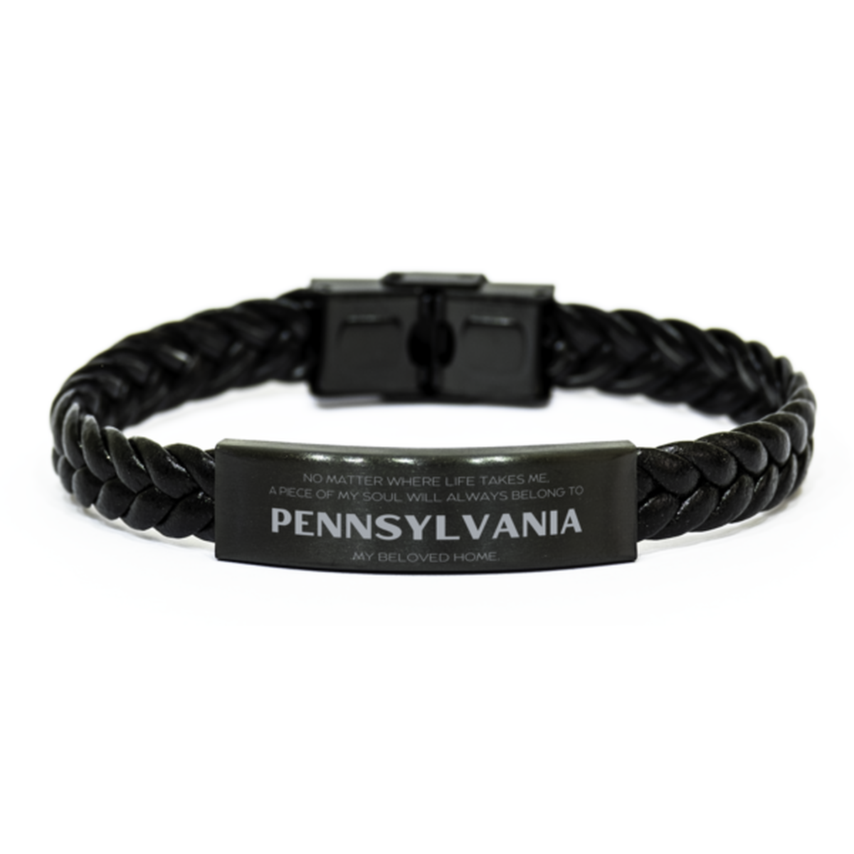 Pennsylvania Bracelet - My Soul Belongs to PA | Unique Gift for Men and Women