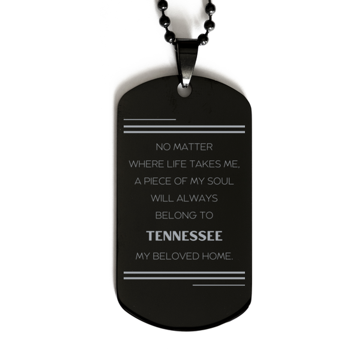 Tennessee Necklace - My Soul Will Always Belong to Tennessee | Unique Gift for Friends
