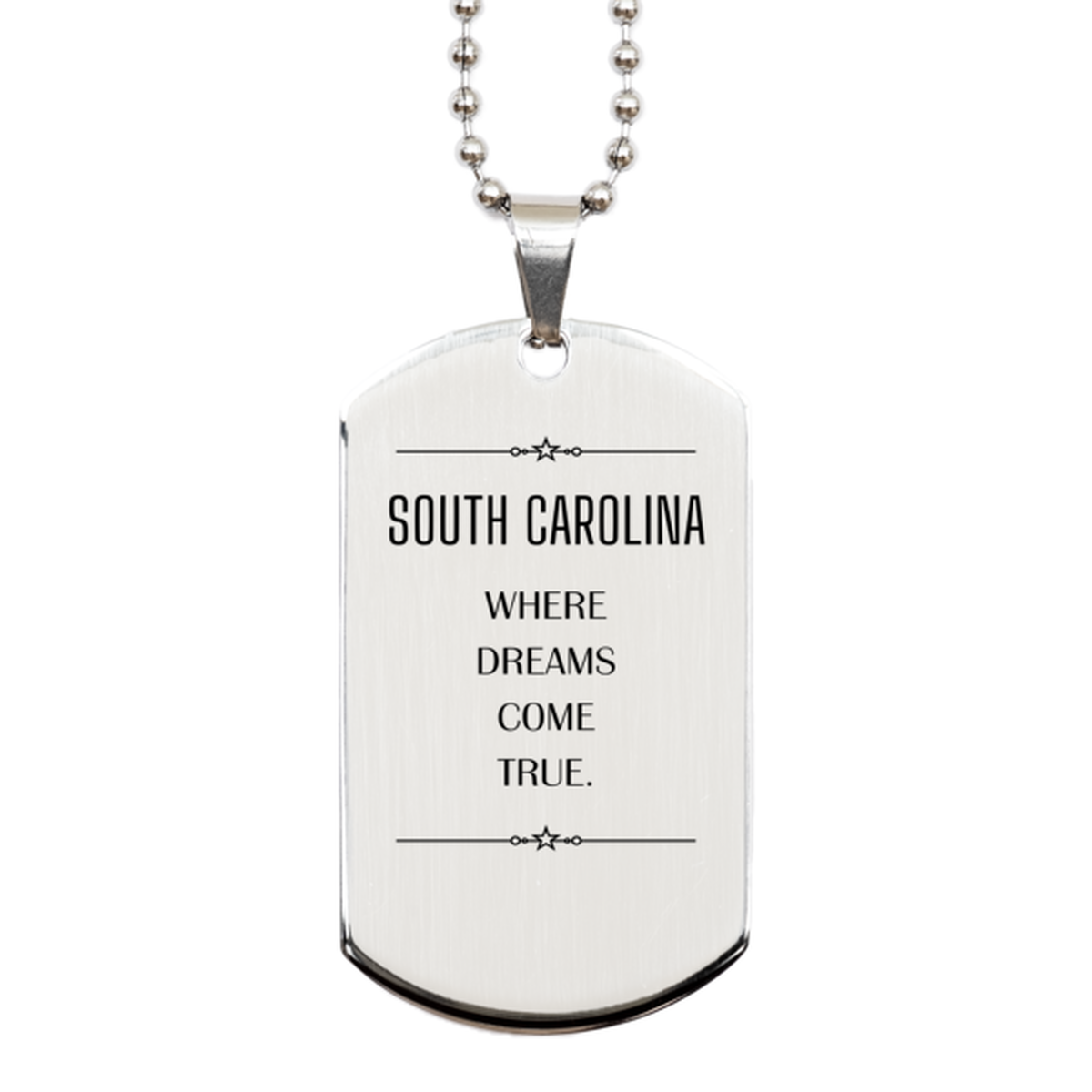 South Carolina Necklace - Where Dreams Come True | Birthday Gift