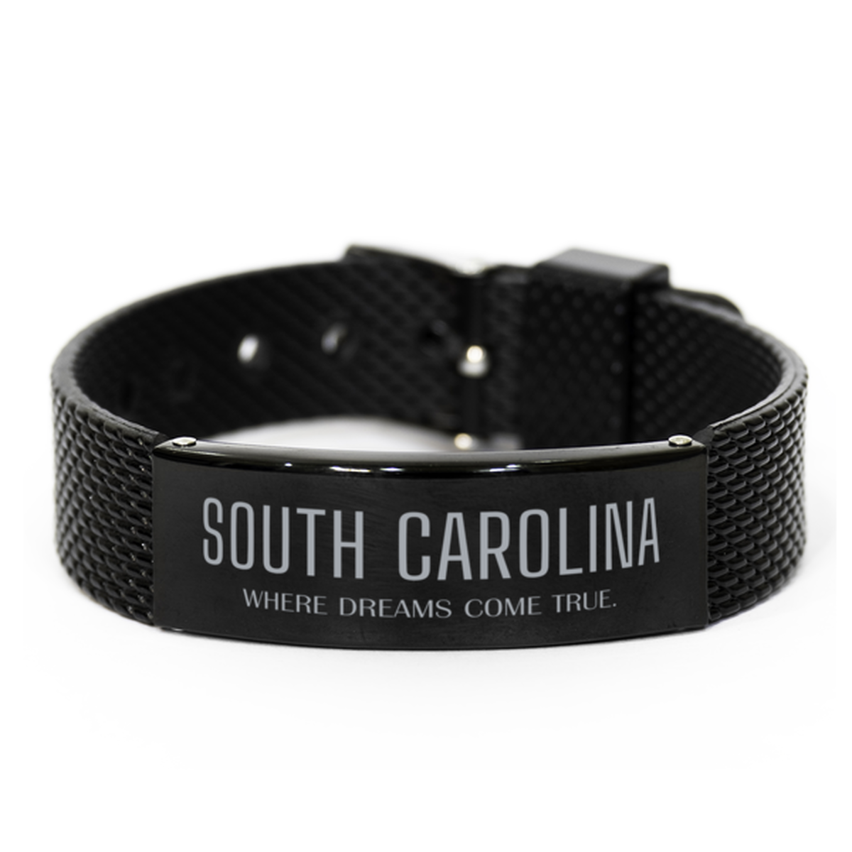 South Carolina Black Shark Bracelet - Where Dreams Come True | Inspirational Gift