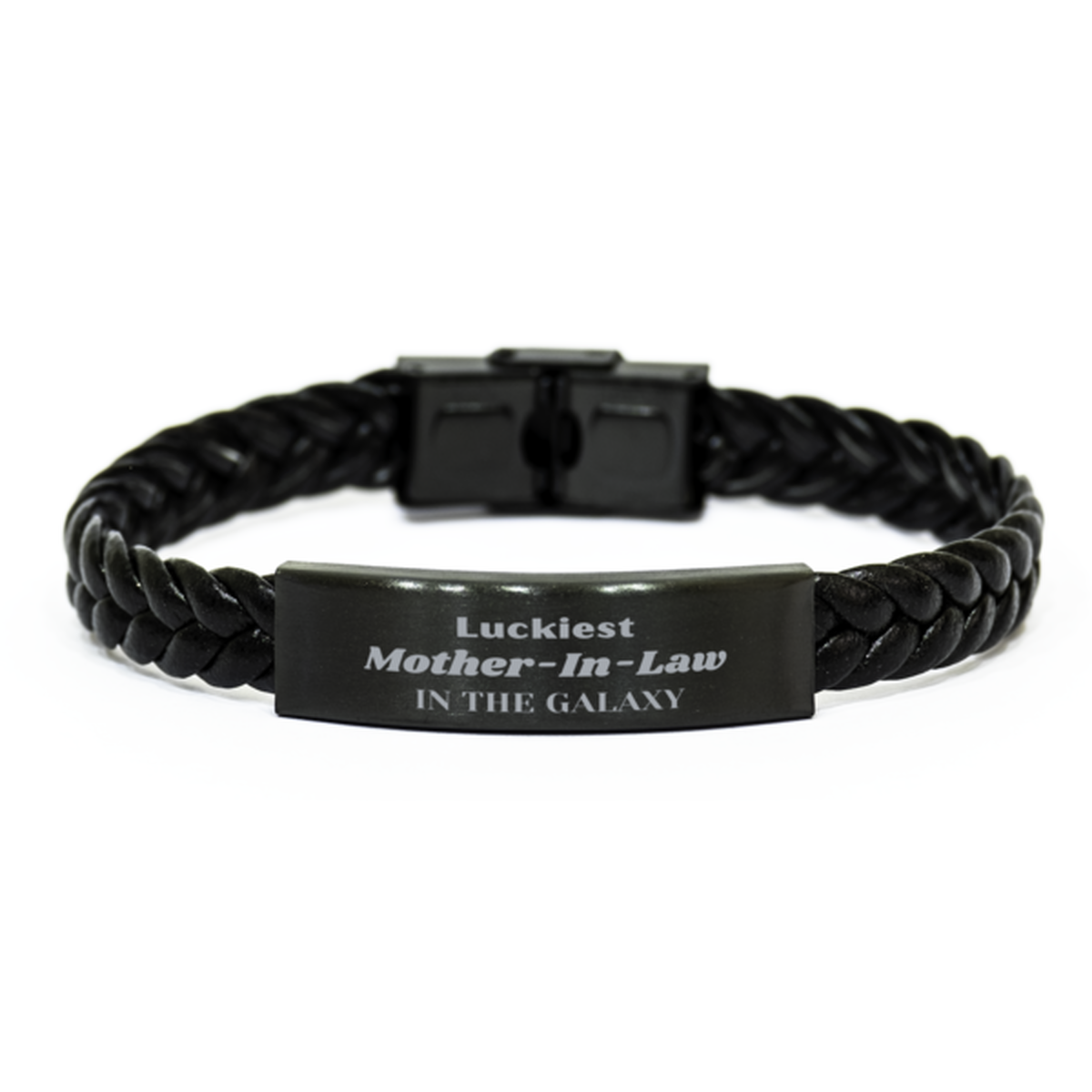 Mother-In-Law Engraved Bracelet - Luckiest Mother-In-Law in the Galaxy | Christmas Gift