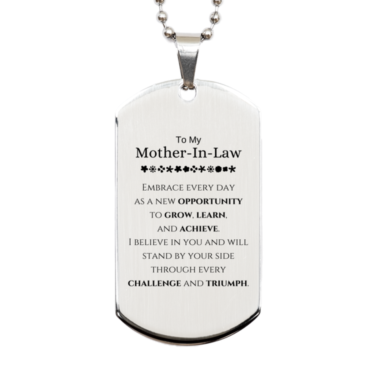 Mother-In-Law Inspirational Necklace - I Believe in You | Birthday & Christmas Gift