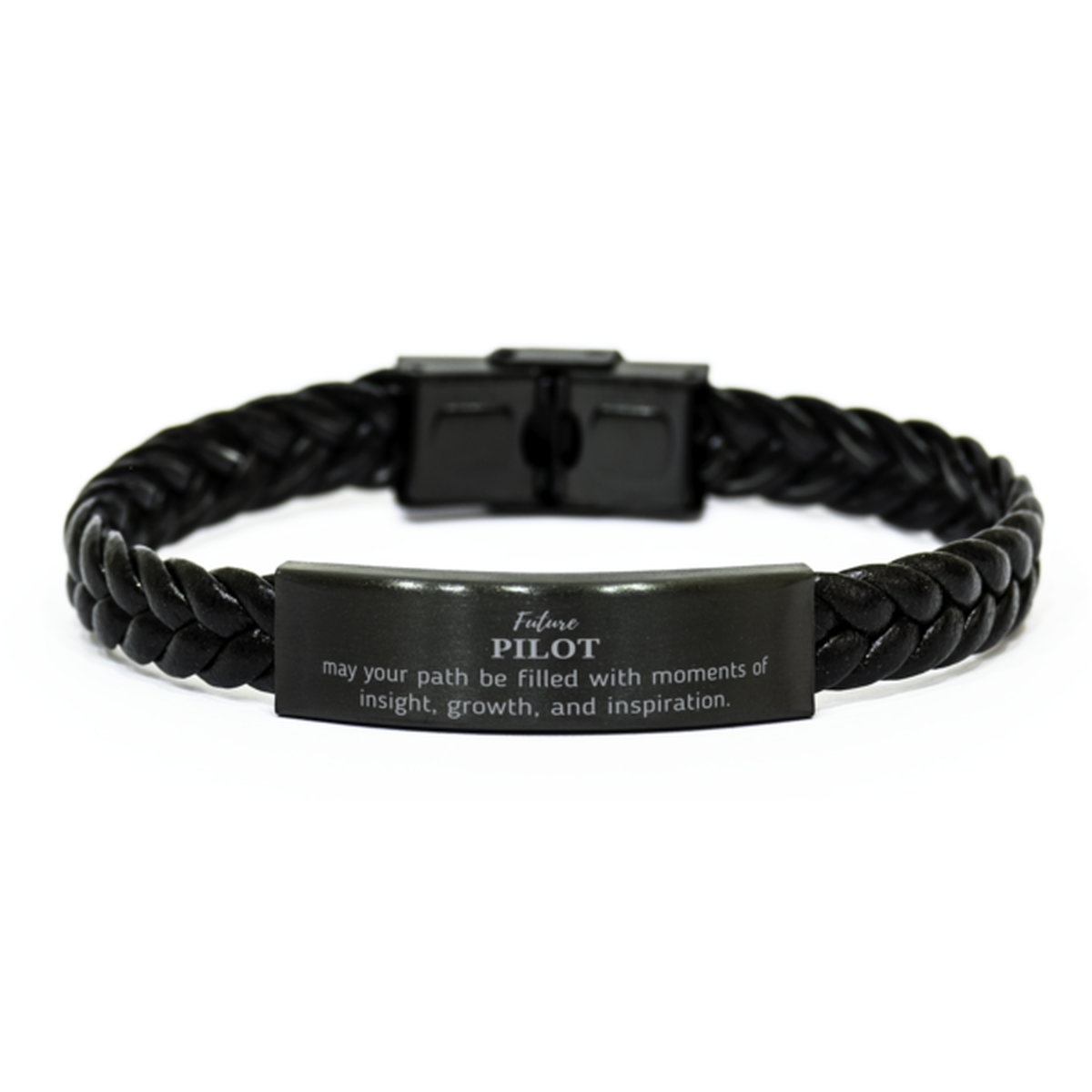 Future Pilot Bracelet - Engraved Inspirational Quote | Graduation Gift