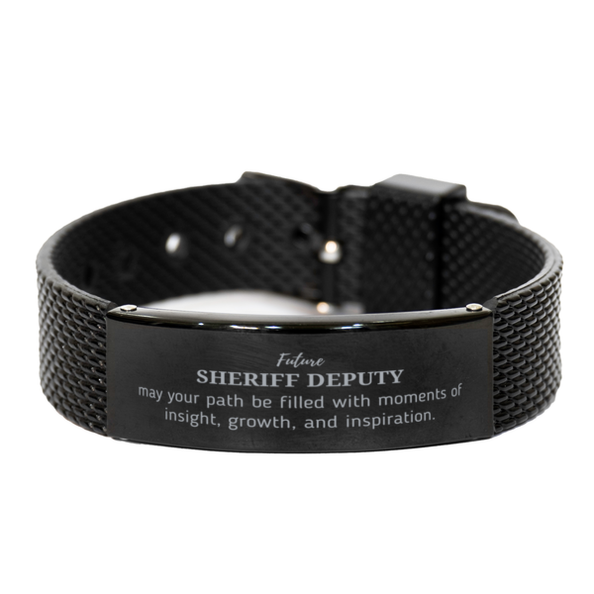 Future Sheriff Deputy Bracelet - Engraved Inspirational Design | Graduation Gift