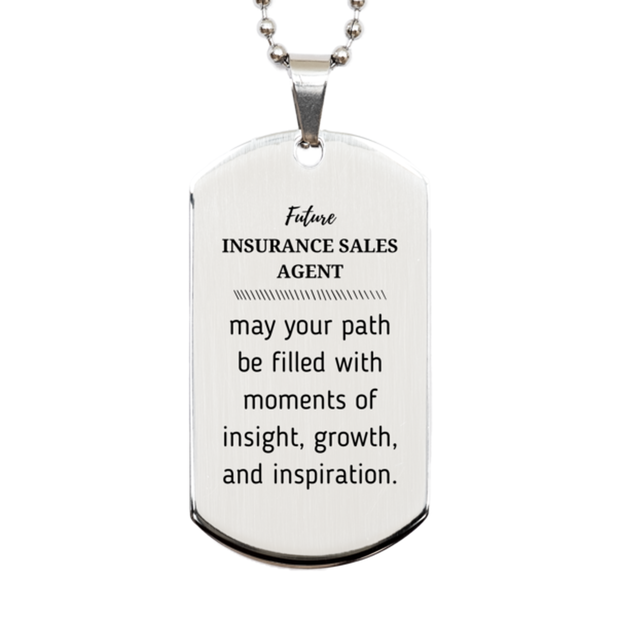 Future Insurance Sales Agent Keychain - Inspirational Message | Graduation Gift