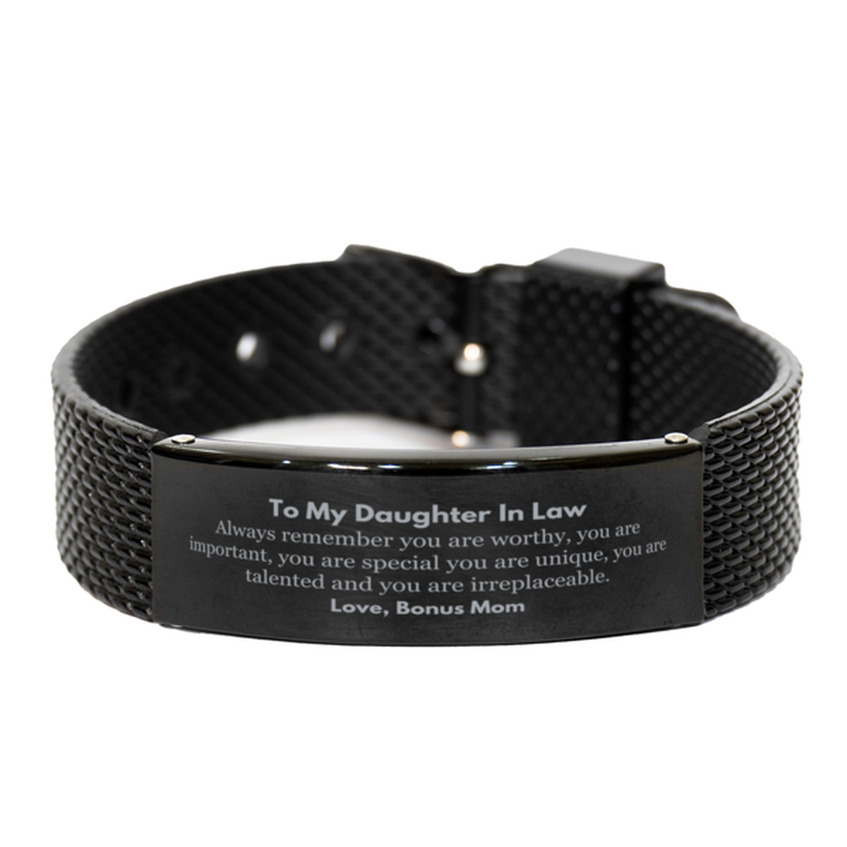 Daughter In Law Inspirational Bracelet - Always Remember You Are Worthy | Birthday Gift