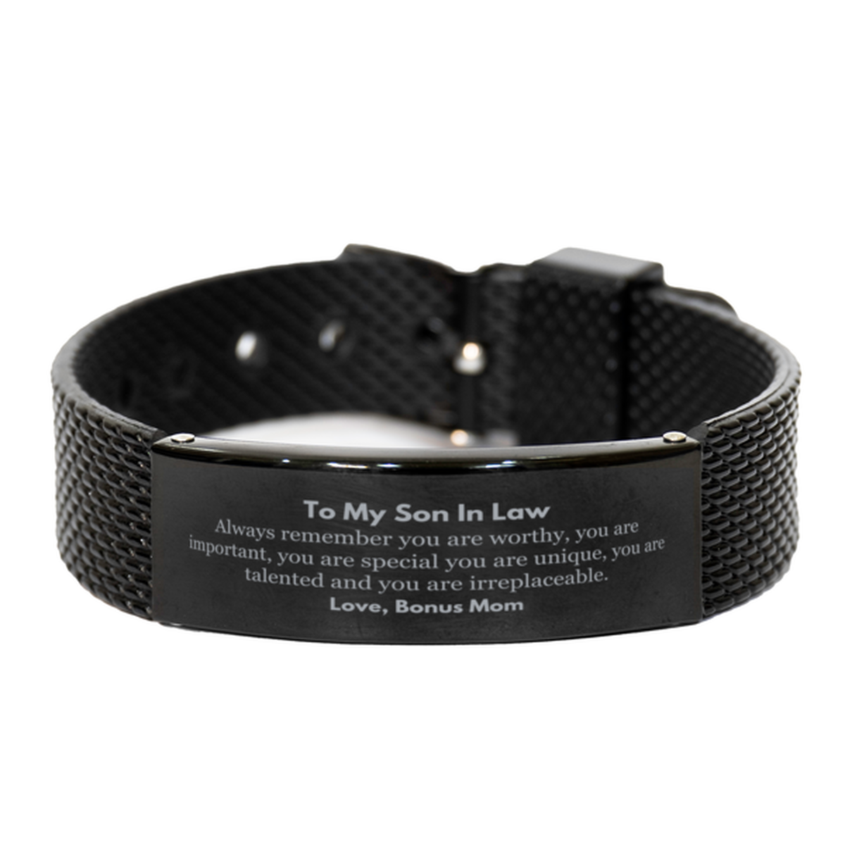 Son In Law Inspirational Bracelet - Always Remember You Are Worthy | Special Occasion Gift