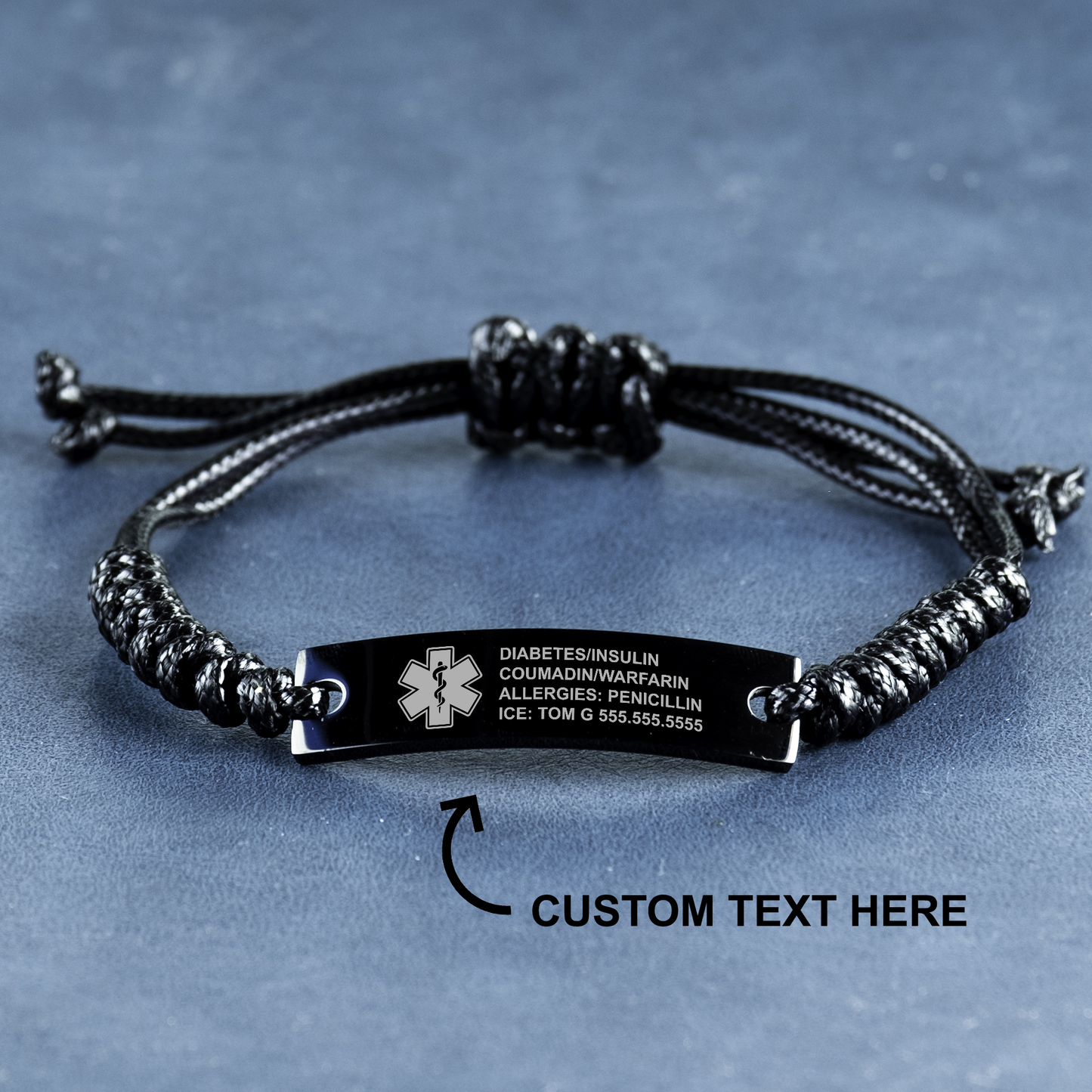 Free Engraving Medical Alert ID Bracelet for Women