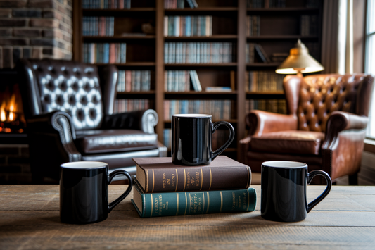 Cover image for 6 Book Lover Coffee Mugs for Antique Book Collecting