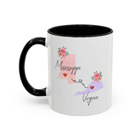 Load image into Gallery viewer, Long Distance Friends Coffee Mug - Mississippi &amp; Virginia Design | Moving Away Gift
