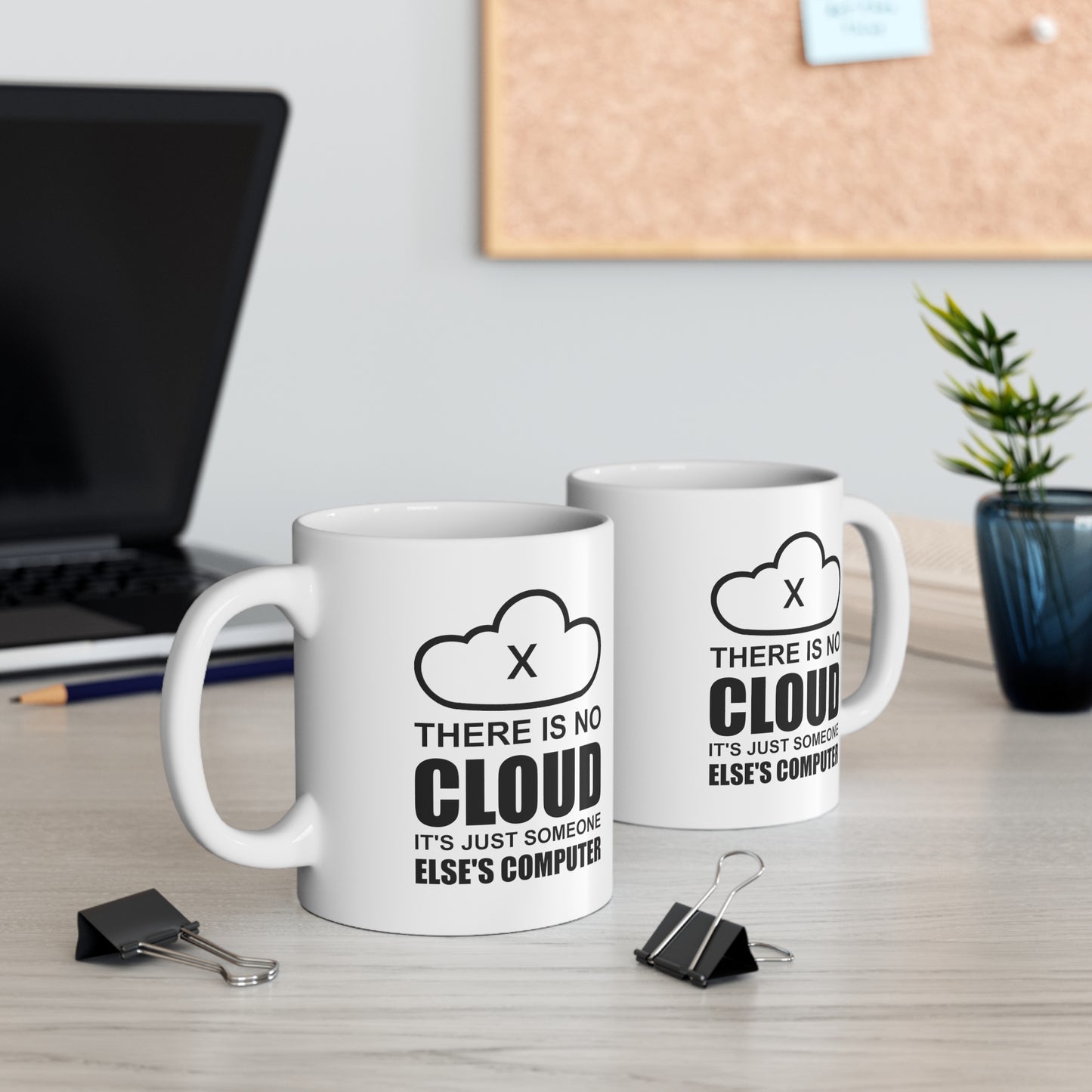 Programmer Ceramic Coffee Mug - There Is No Cloud | Tech Gift for Programmers