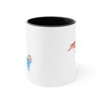 Load image into Gallery viewer, Long Distance Friends Coffee Mug - North Carolina to Oregon Design | Moving Away Gift

