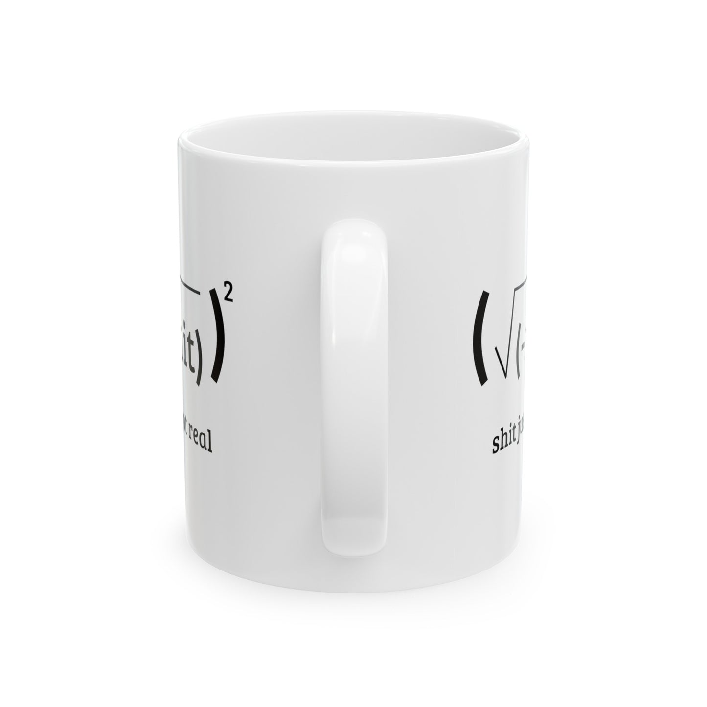 Math Lover Coffee Mug - Shit Just Got Real Design | Graduation Gift