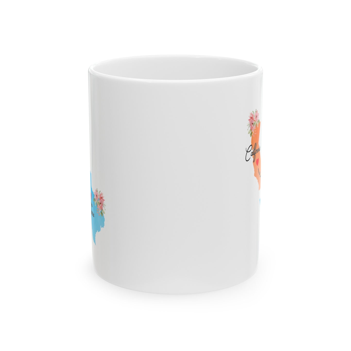 Mom and Dad Coffee Mug - California Texas Connection Design | Long Distance Gift