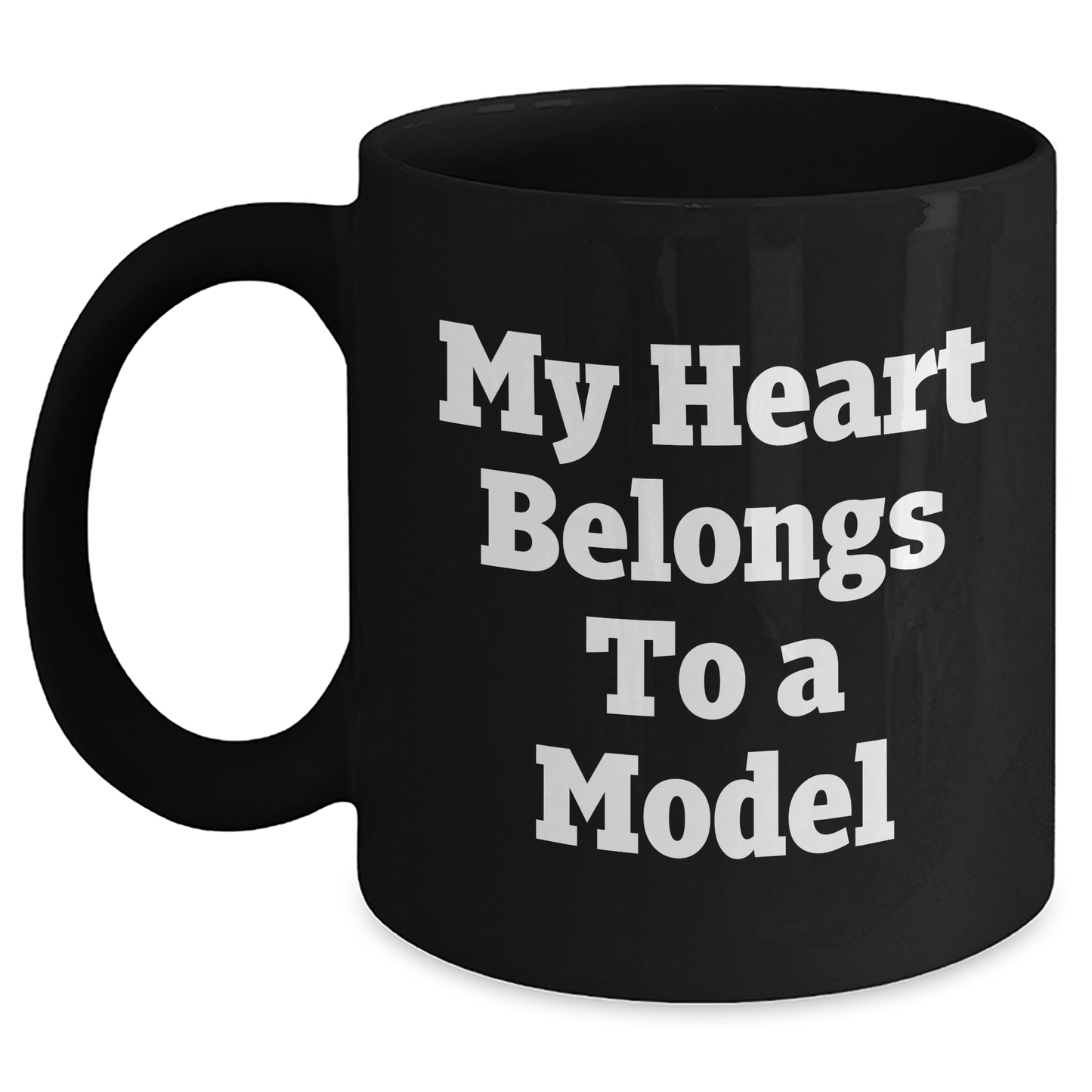 Funny Model Gifts from Friends and Family, Model Lover Black Coffee Mug, Gifts for Mom on Mother's Day - Main