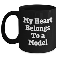 Load image into Gallery viewer, Funny Model Gifts from Friends and Family, Model Lover Black Coffee Mug, Gifts for Mom on Mother's Day - Main
