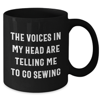 Load image into Gallery viewer, Sewing Inspiration Funny Quote Black Coffee Mug Gifts for Dad on Father&#39;s Day - Additional
