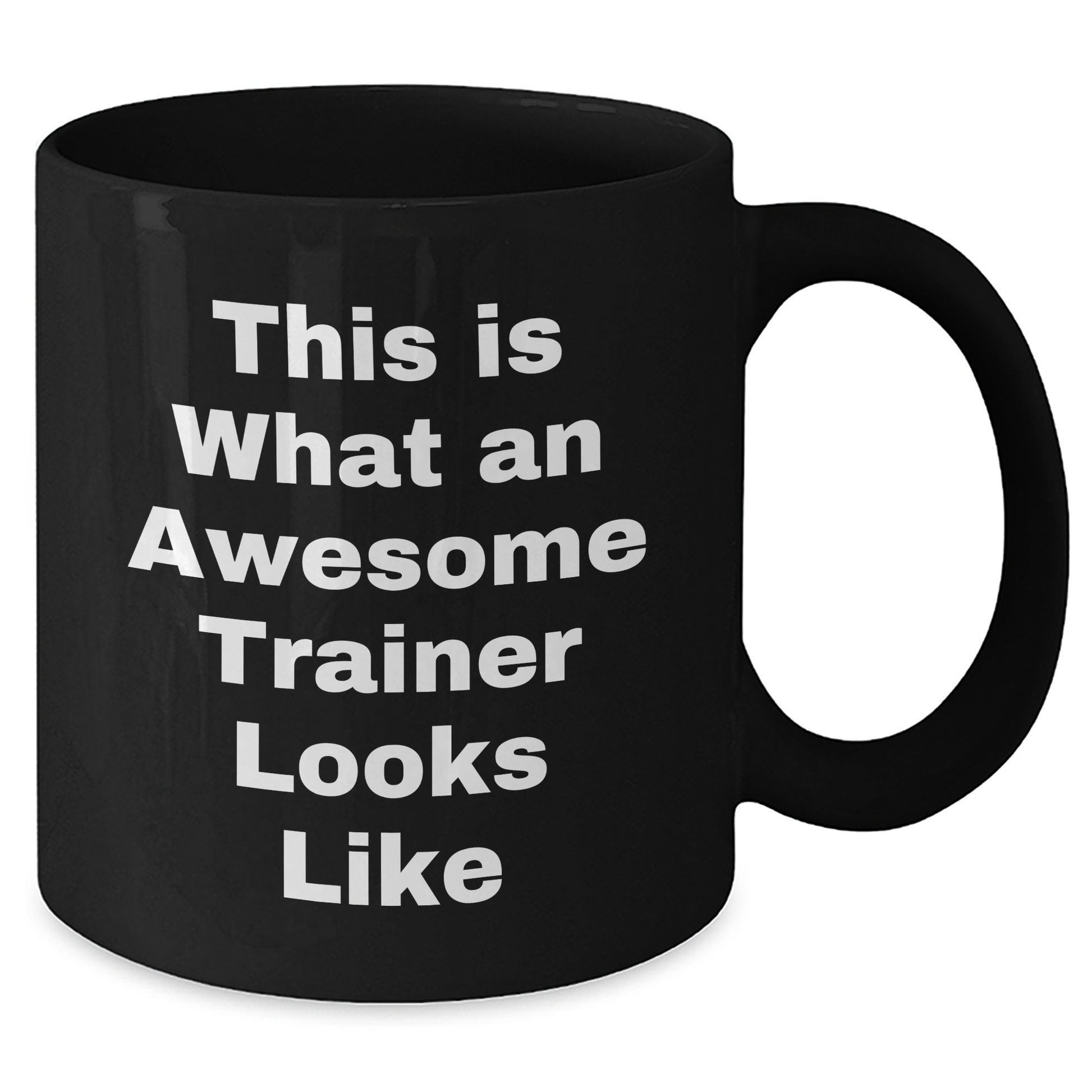 Funny Trainer Gifts for Men - This Is What An Awesome Trainer Looks Like - Black Coffee Mug - Father's Day Unique Gifts for Trainer from Wife, Mom, Dad, Son, Daughter, Friends - Additional