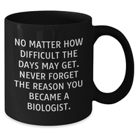 Load image into Gallery viewer, Gifts from Friends for Biologists - Inspirational Quote Black Coffee Mug for Mother&#39;s Day - Additional
