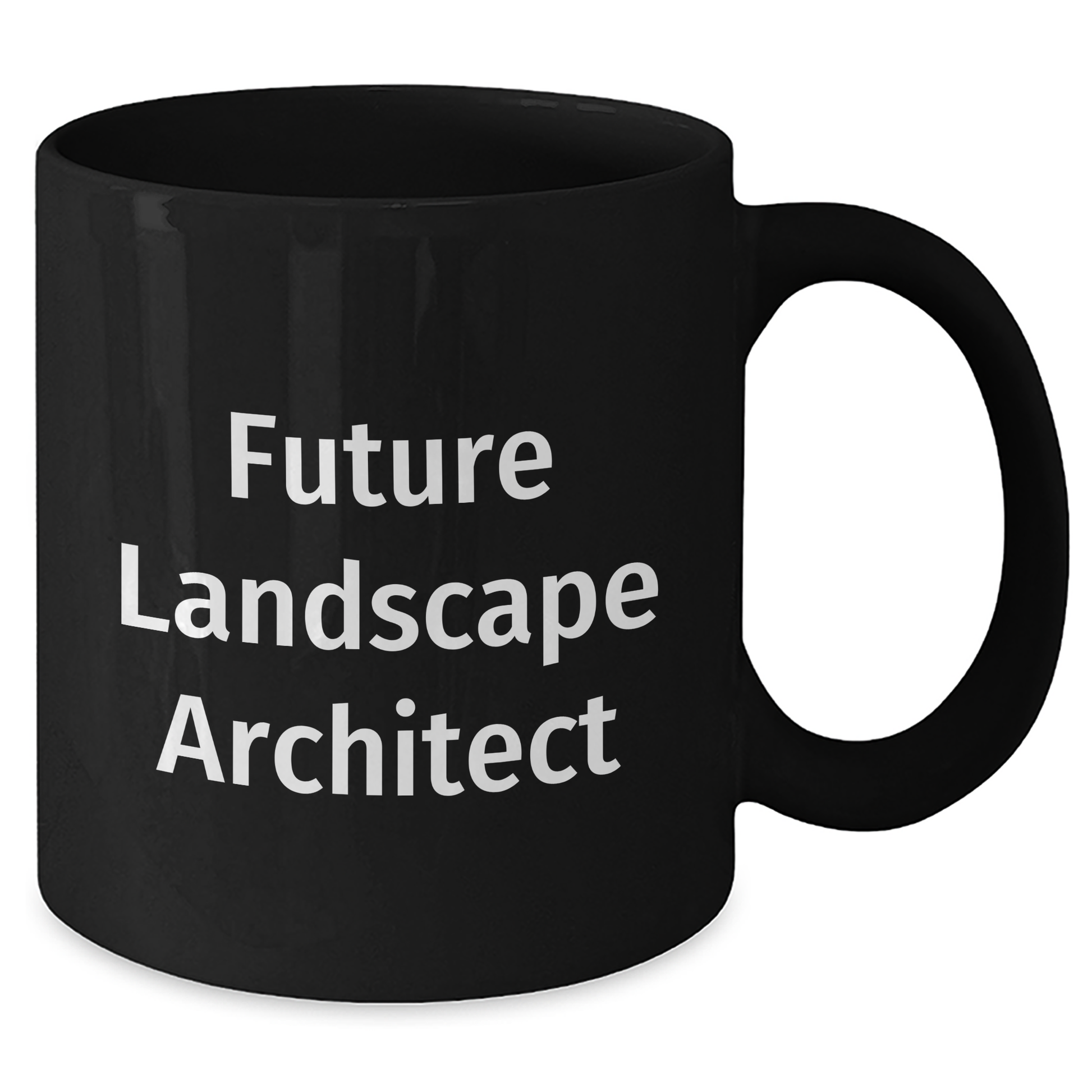 Funny Gifts from Friends for Future Landscape Architect - Inspirational Black Coffee Mug for Mother's Day, 11oz or 15oz Ceramic Mug - Additional
