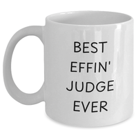 Load image into Gallery viewer, Funny Judge White Coffee Mug Gifts from Friends, Unique Mother&#39;s Day Unique Gifts for Judge - Main
