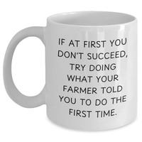 Load image into Gallery viewer, Funny Farmer White Coffee Mugs Gifts for Men from, White Coffee Mug, Farmlife Inspiration, Gift for Dad on Father's Day - Main
