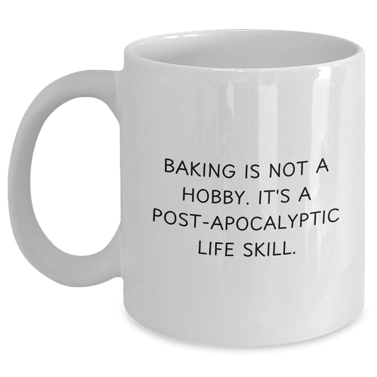 Funny Baking Quote White Coffee Mug, Gifts from Men to Baking Enthusiasts, Unique Baking Gifts for Father's Day - Main
