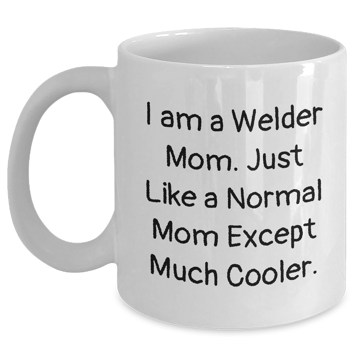 Welder Gifts for Him, Funny White Coffee Mug - 'I Am A Welder Mom' for Father's Day from Family, Friends, Coworkers - Main