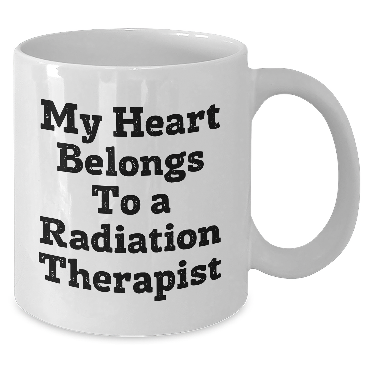 Funny Radiation Therapist Gifts from Men, Gifts for Radiation Therapist, White Coffee Mug, My Heart Belongs To A Radiation Therapist, Perfect Father's Day Unique Gifts - Additional