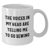 Load image into Gallery viewer, Silly Sewing Quotes Gifts for Men and Women from Friends and Family on Father&#39;s Day White Coffee Mug - Additional
