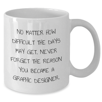 Load image into Gallery viewer, Gifts from Family - Inspirational Quote for Graphic Designer, White Coffee Mug, Mother&#39;s Day Unique Gifts - Additional

