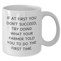 Load image into Gallery viewer, Funny Farmer White Coffee Mugs Gifts for Men from, White Coffee Mug, Farmlife Inspiration, Gift for Dad on Father's Day - Additional
