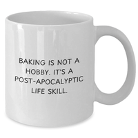 Load image into Gallery viewer, Funny Baking Quote White Coffee Mug, Gifts from Men to Baking Enthusiasts, Unique Baking Gifts for Father&#39;s Day - Additional
