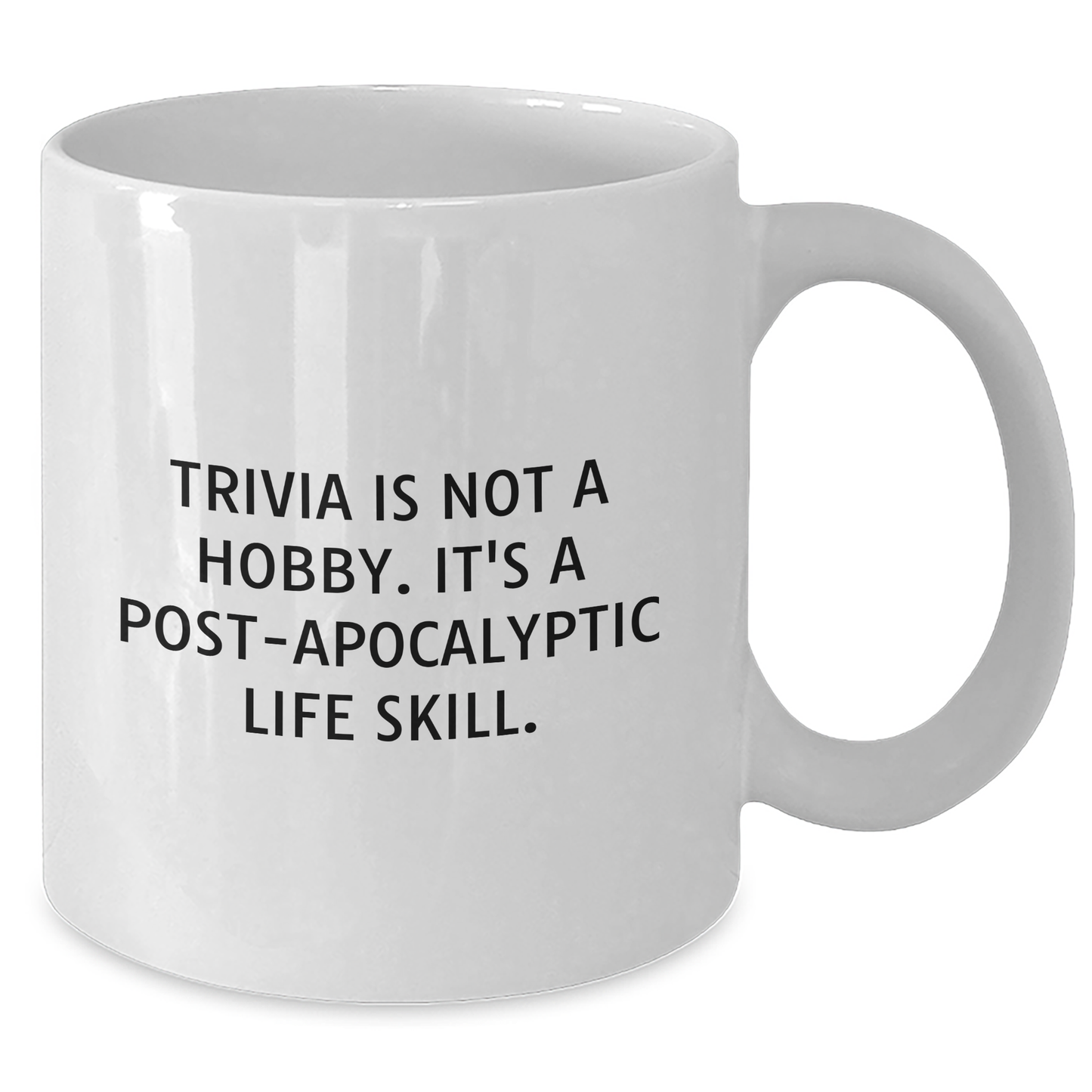 Trivia Lovers' Delight, Funny Gifts from Friends and Family for Mother's Day, White Coffee Mug - Additional