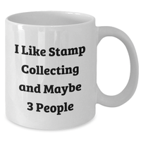 Load image into Gallery viewer, Funny Stamp Collecting Gifts for Men from Friends, Stamp Collecting White Coffee Mug, Perfect Graduation Unique Gifts - Additional

