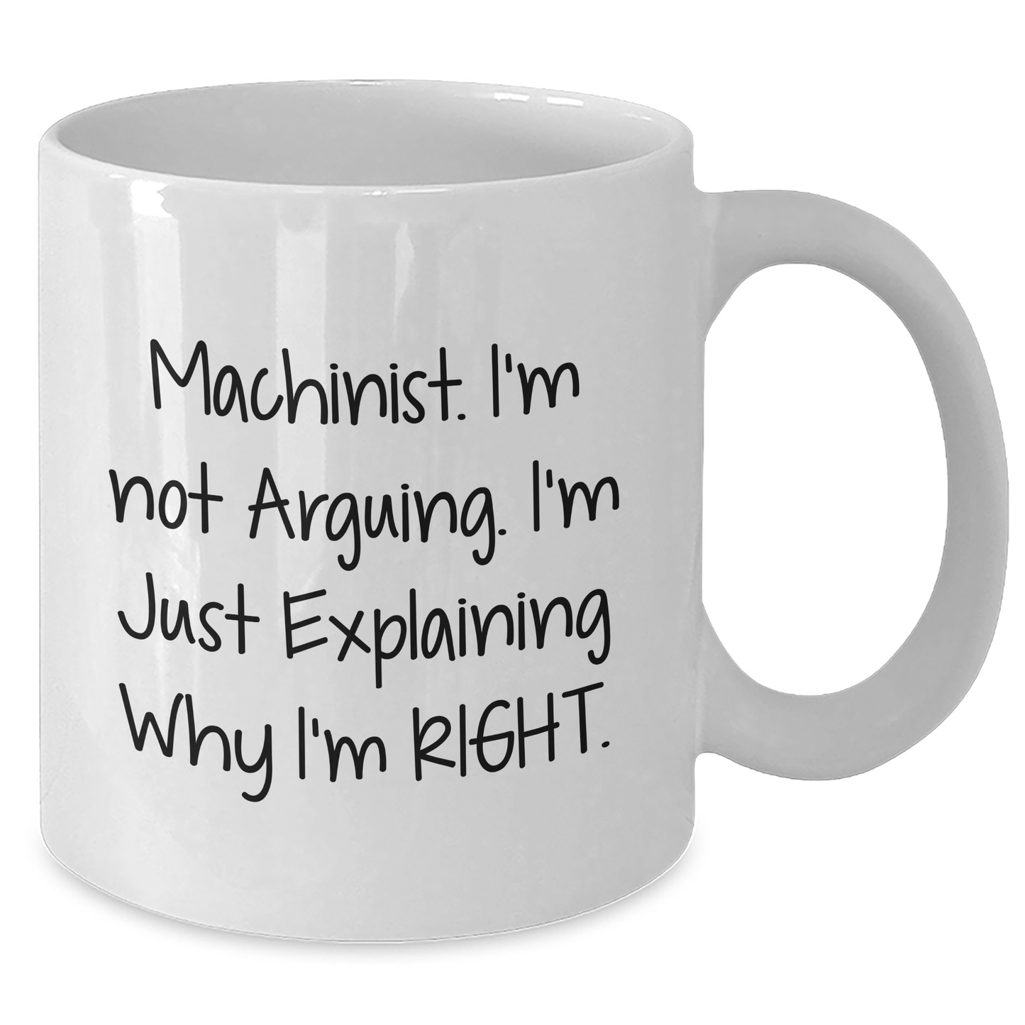 Machinist Gifts Funny Quote White Coffee Mug, Gifts from Friends for Machinist, Graduation Unique Gifts for Men, Funny Machinist Mugs, White Coffee Mug with Machinist Quote, Gifts for Machinist - Additional